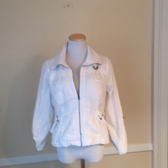 Womens Petite Size Lightweight Jacket with Faux Shearling Collar Ruby Rd